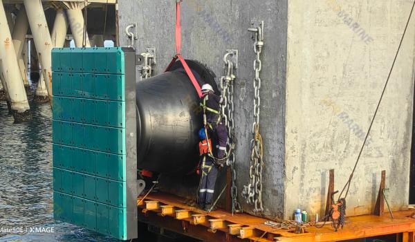 instalação de pára-lama cônico